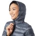  Ladies' Lightweight Fixed Hood Down Jacket, Gray, 2X