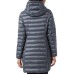  Ladies' Lightweight Fixed Hood Down Jacket, Gray, 2X