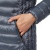  Ladies' Lightweight Fixed Hood Down Jacket, Gray, X-Large