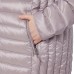  Ladies' Lightweight Fixed Hood Down Jacket, Pink, 2X