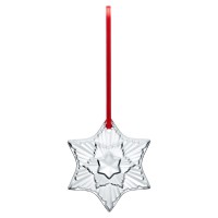 Baccarat Annual 2020 Crystal Star Ornament, Silver