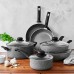  Asti Nonstick Cookware Set (10-pc, Granite)