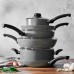  Asti Nonstick Cookware Set (10-pc, Granite)
