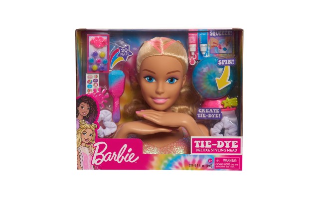  Tie-Dye Deluxe Styling Head Blonde Hair Doll 22-Piece Set