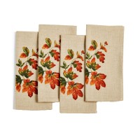 Bardwil Madison Stripe Napkins Set Of 4 – Harvest, Set of 4
