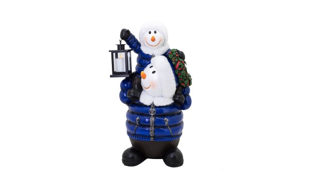  Stacked Door Greeter 26 in. Snowman