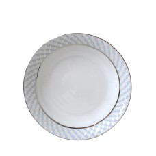 Bernardaud Paradise Coupe Soup Bowl, Platinum