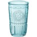  Light Blue Romantic Water Glasses, Set of 4