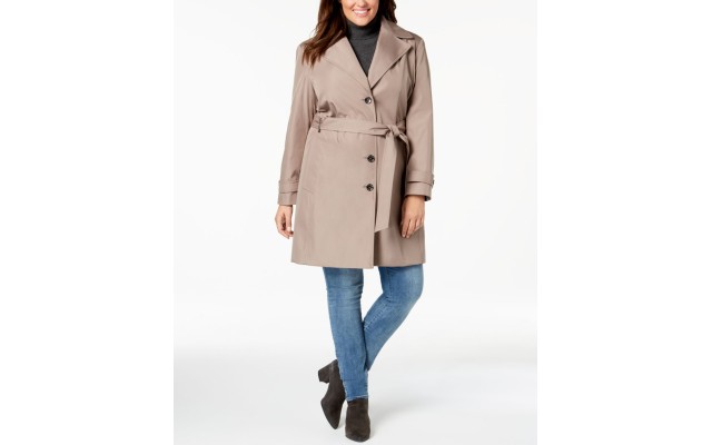  Plus Size Waterproof Trench Coat