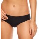  Women’s Soft Stretch Seamless Bikini Underwear 2643 (Black, One Size)