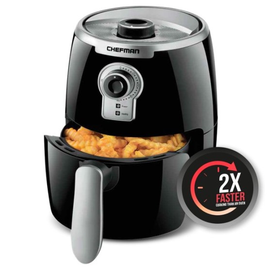  Turbofry 2 Liter Air Fryer, Dishwasher Safe Basket & Tray