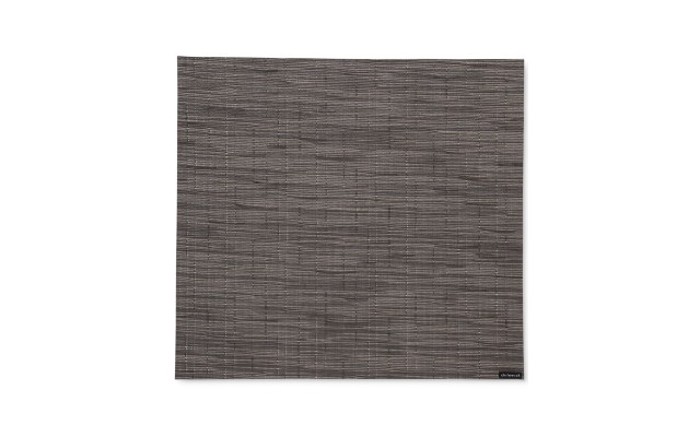  Bamboo Woven Vinyl Placemat Squared, Gray