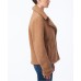  Juniors' Faux-Fur Teddy Coat, Brown, XL