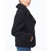  Juniors’ Faux-Fur Teddy Coat, Black, L