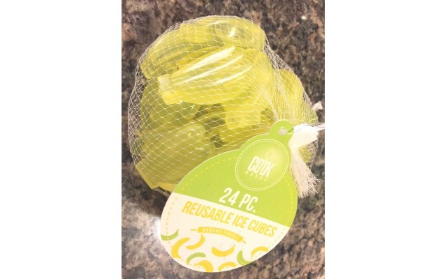  – 24pc Reusable Ice Cubes – Banana Bunch Shaped