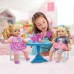 Two 14″ Dolls with Removeable and Interchangeable Outfits Tea Party