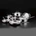  Chef’s Classic 11-pc. Stainless Steel Cookware Set, Silver