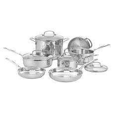 Cuisinart Chef’s Classic 11-pc. Stainless Steel Cookware Set, Silver