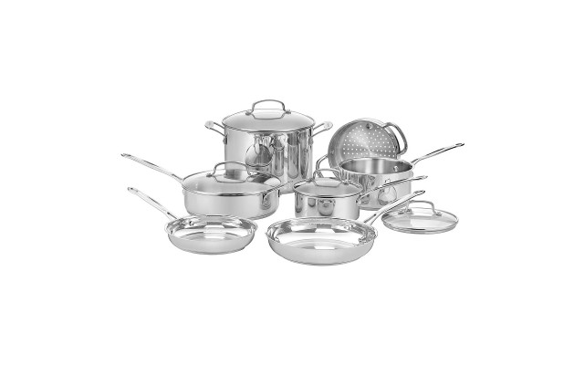  Chef’s Classic 11-pc. Stainless Steel Cookware Set, Silver