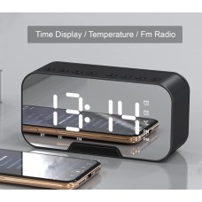 Digital Alarm Clock Radio: 5.5” Large LED Display with 3 Brightness DimmerDual AlarmsFM RadioBluetooth Speaker Clock for Home Bedside Bedroom