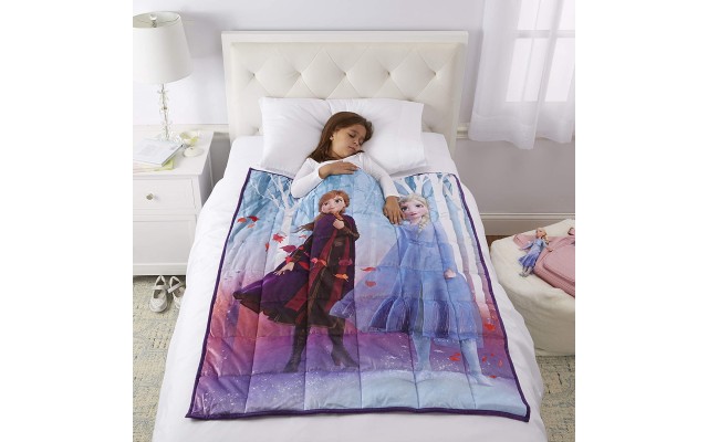  Elsa & Anna Kids Weighted Blanket Walking to Winter, 36 x 48