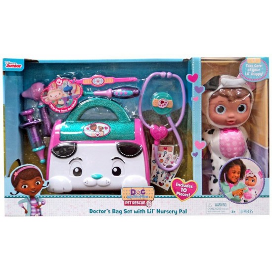  Junior Doc McStuffins Lil’ Nursery Pal and Toy Hospital Doctor’s Bag Set