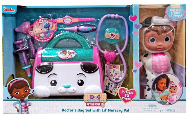  Junior Doc McStuffins Lil’ Nursery Pal and Toy Hospital Doctor’s Bag Set
