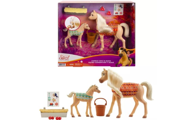 DreamWorks Spirit Untamed Cuddle Cold & Mama Doll Set