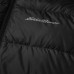  Men’s Secure Zip Hand Pockets Hooded Down Jacket, Black, Large