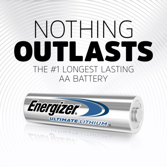  Ultimate Lithium 18-Pack Longest-Lasting AA Battery