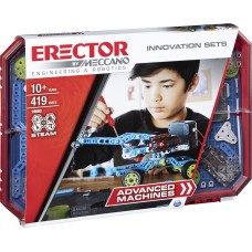 Erector by Meccano, Advanced Machines Innovation Set, S.t.e.a.m. Building Kit with Real Motor