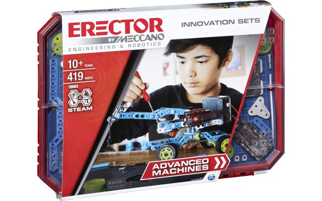 Erector by , Advanced Machines Innovation Set, S.t.e.a.m. Building Kit with Real Motor