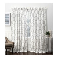 Exclusive Home Curtains Kochi Linen Blend Pinch Pleat Curtain Panel Pair 27″ x 96″