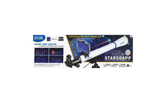 ExploreOne Star50App STEM 50MM App Astronomy Refractor Telescope