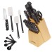  High-Carbon Stainless Steel Never Needs Sharpening Cutlery Set, 22-Pc.