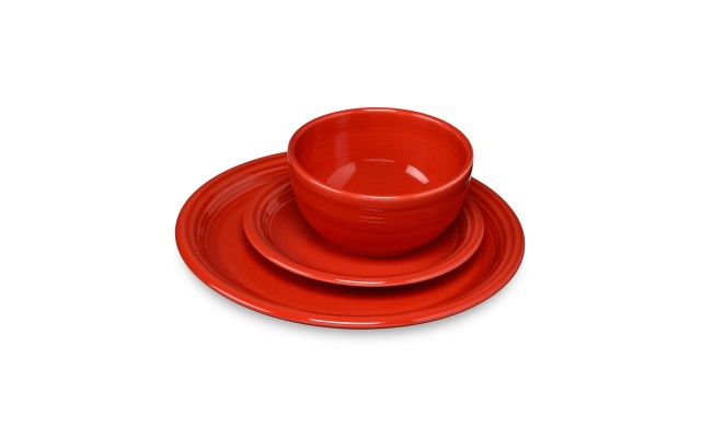 Bistro 3-pc. Dinnerware Set, Scarlet