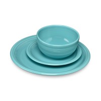 Fiesta Bistro 3-pc. Dinnerware Set, Turquoise