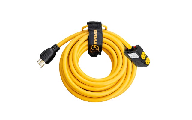  25’ Heavy Duty Power Cord Generator L14-30P to 4 x 5-20R with Storage Strap