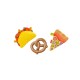 Fisher-Price Tiny Treats Gift Set, 3 pretend food infant teething toys