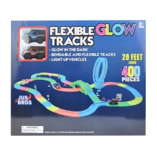 Flexible Neon Glow Track Set with Loop  20 Feet Long 400-Pc.