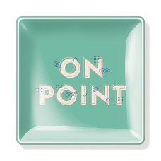 Fringe Studio On Point Green Square Tray