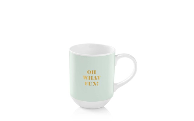  Studio Pas Oh What Fun Mug (White/Gold)
