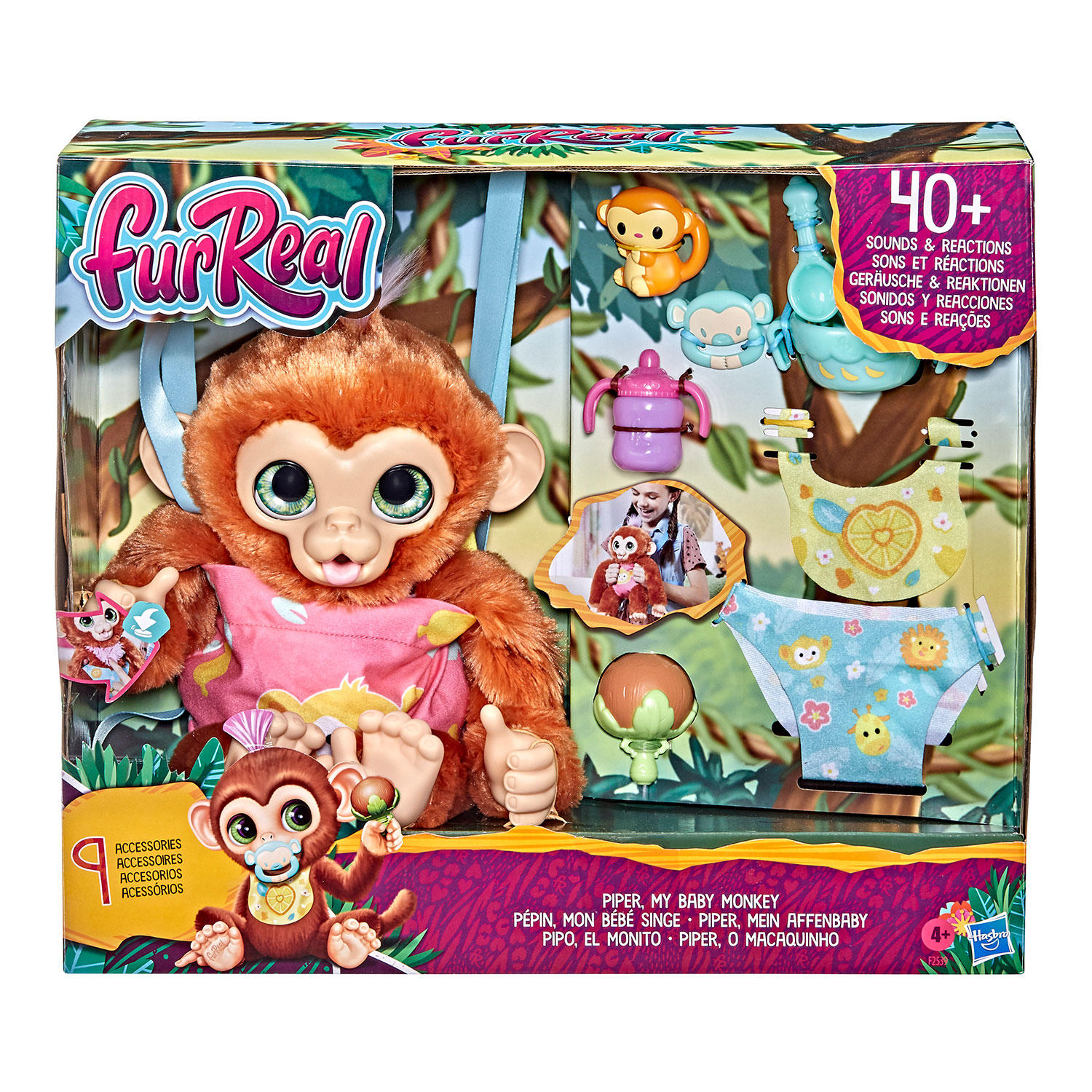 FurReal Piper My Baby Monkey Interactive Animatronic Toy