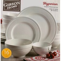 Gibson Home Hyprion or Regalia Ceramic Dinnerware Set – Hyperion