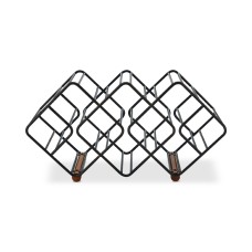Gourmet Basics by Mikasa 12-Bottle Metal Stackable Wine Storage Rack