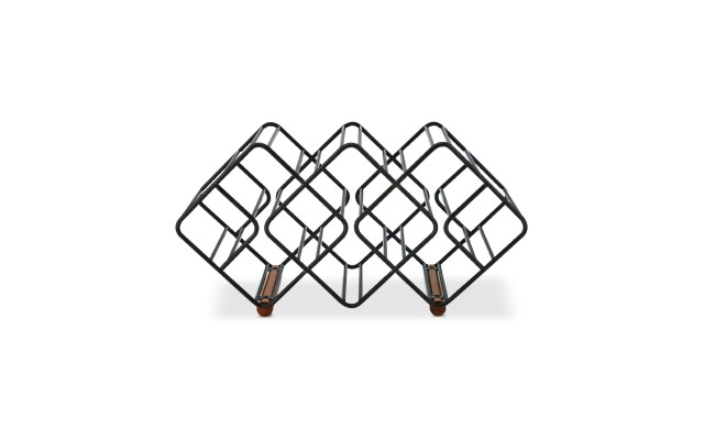  12-Bottle Metal Stackable Wine Storage Rack