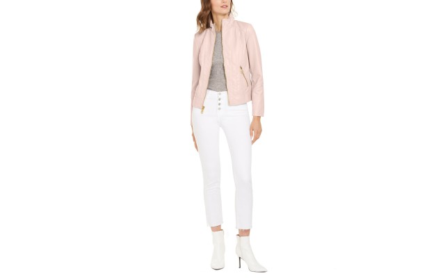  Faux-Leather Jacket