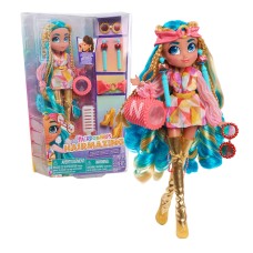 Hairdorables Hairmazing Kaleidoscope Series Fashion Doll 6 Styling Accessories and a Brush, Noah