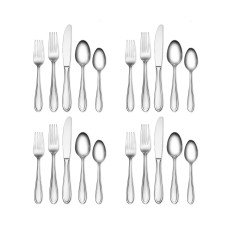 Hampton Forge Hampton Signature Nobility Frosted 20 pc Flatware Set, Service for 4
