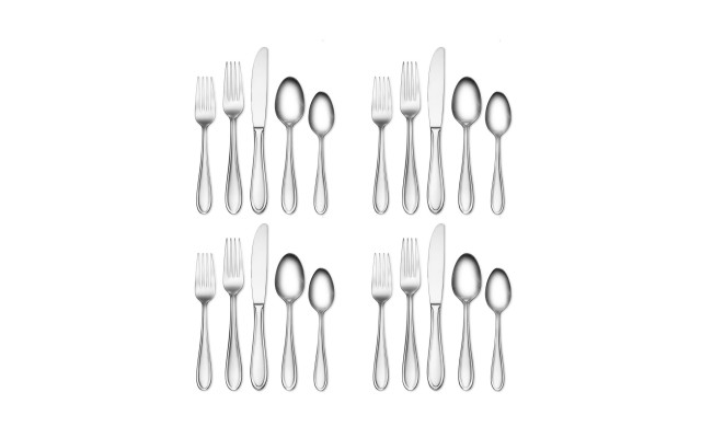  Hampton Signature Nobility Frosted 20 pc Flatware Set, Service for 4